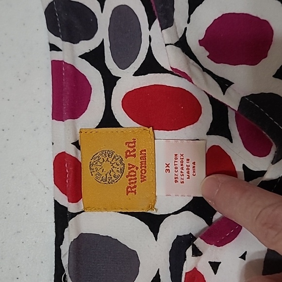 💥3for$12💥 Ruby Rd women's 3/4 length sleeve shirt size 3X - Picture 3 of 9